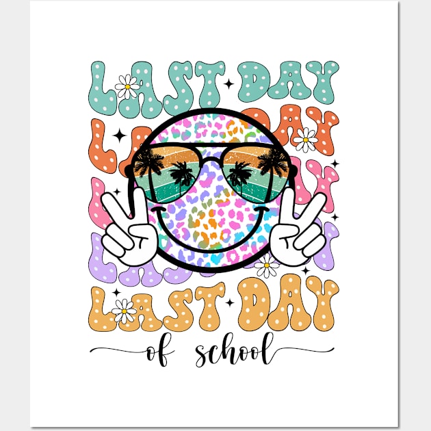 Happy Last Day Of School, Retro Teacher, Class Dismissed, Rock The Test, Staar Day, End Of School Wall Art by thavylanita